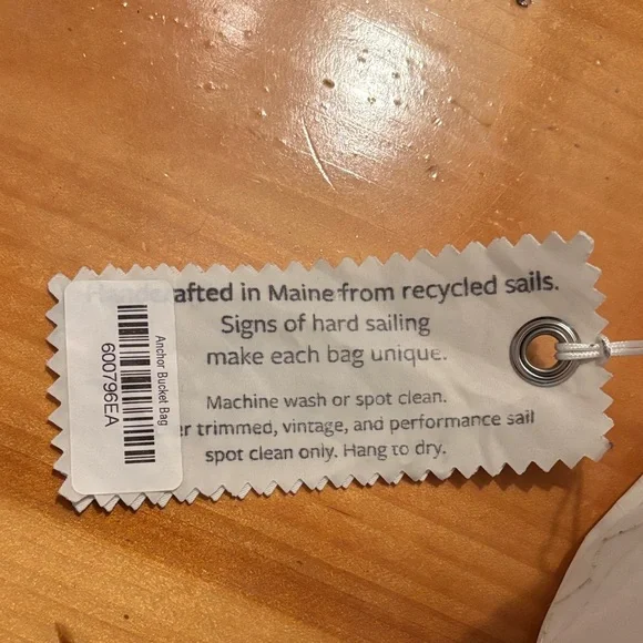 Sea Bags White and Black Anchor Tote - Picture 5 of 5